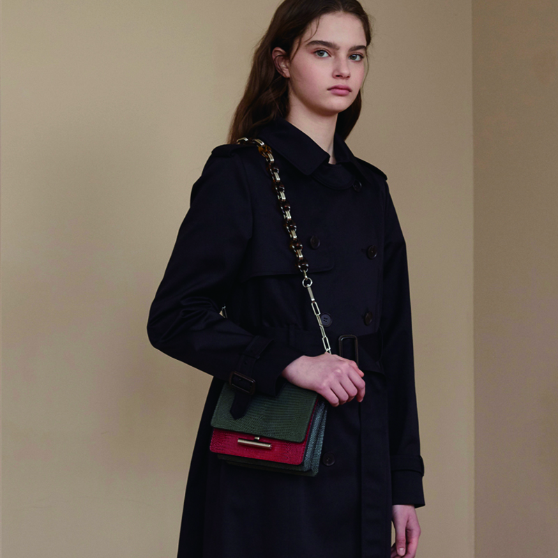 MH7 1159 CLASSIC TRENCH RING COAT_BK